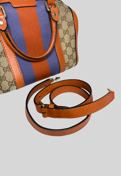 Gucci Small GG Canvas Web Joy Boston Bag