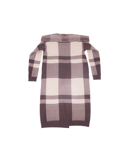 YAYA Plaid Floorlength Sweater