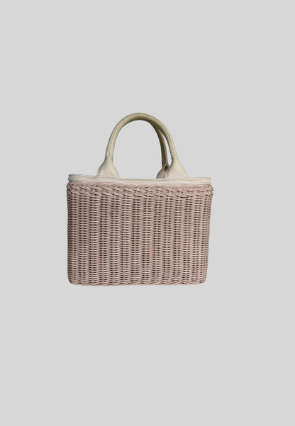 Prada Comic Basket Bag Wicker Canapa