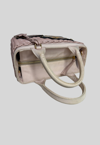 Prada Comic Basket Bag Wicker Canapa