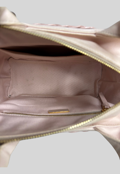 Prada Comic Basket Bag Wicker Canapa