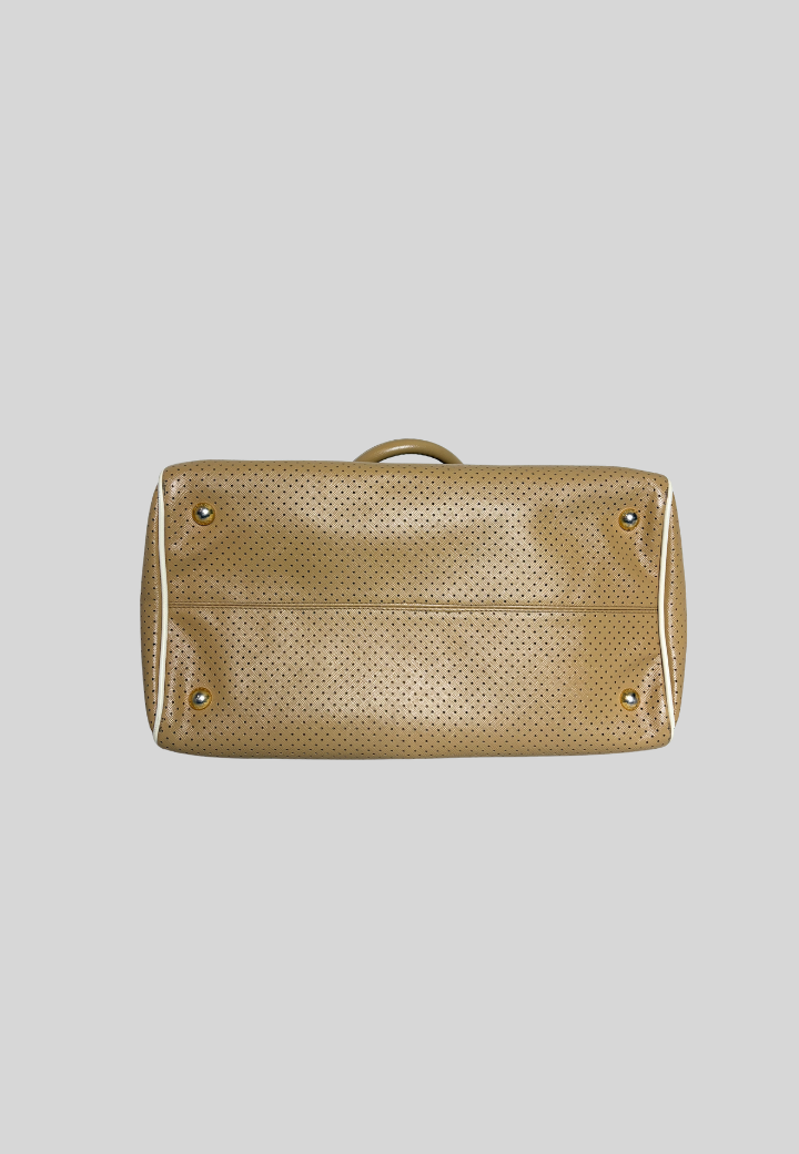 Prada Saffiano Punching Boston Bag