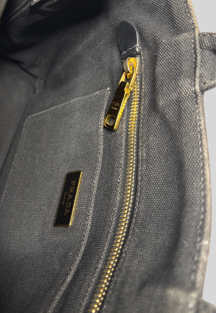 Prada Canapa Bejeweled Studded Tote Bag