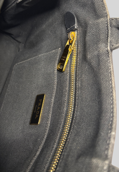 Prada Canapa Bejeweled Studded Tote Bag