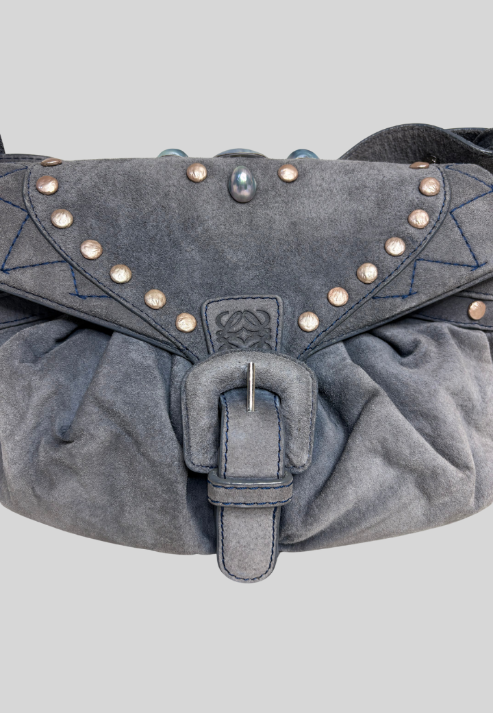 Loewe Suede Cloud Shoulder Bag