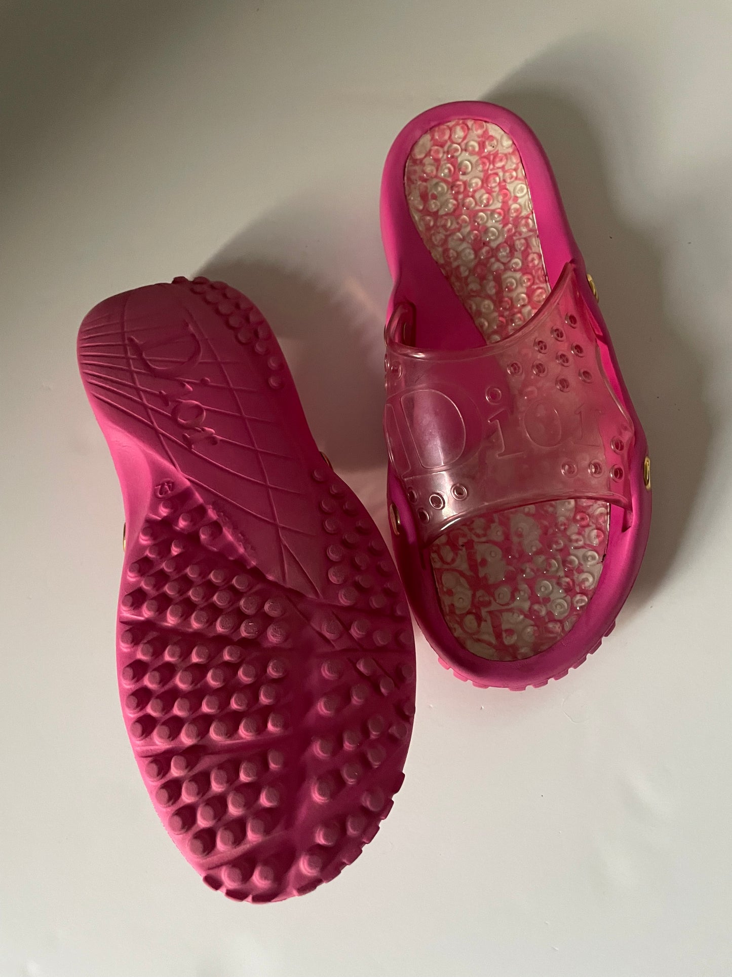 Dior Trotter Monogram Jelly Slides