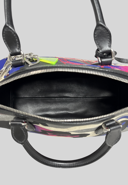 Dior x Anselm Reyle Canvas Camouflage Boston Bag