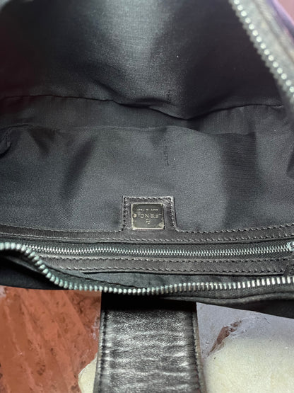 Fendi Mama Black Half Moon Croissant Shoulder Bag