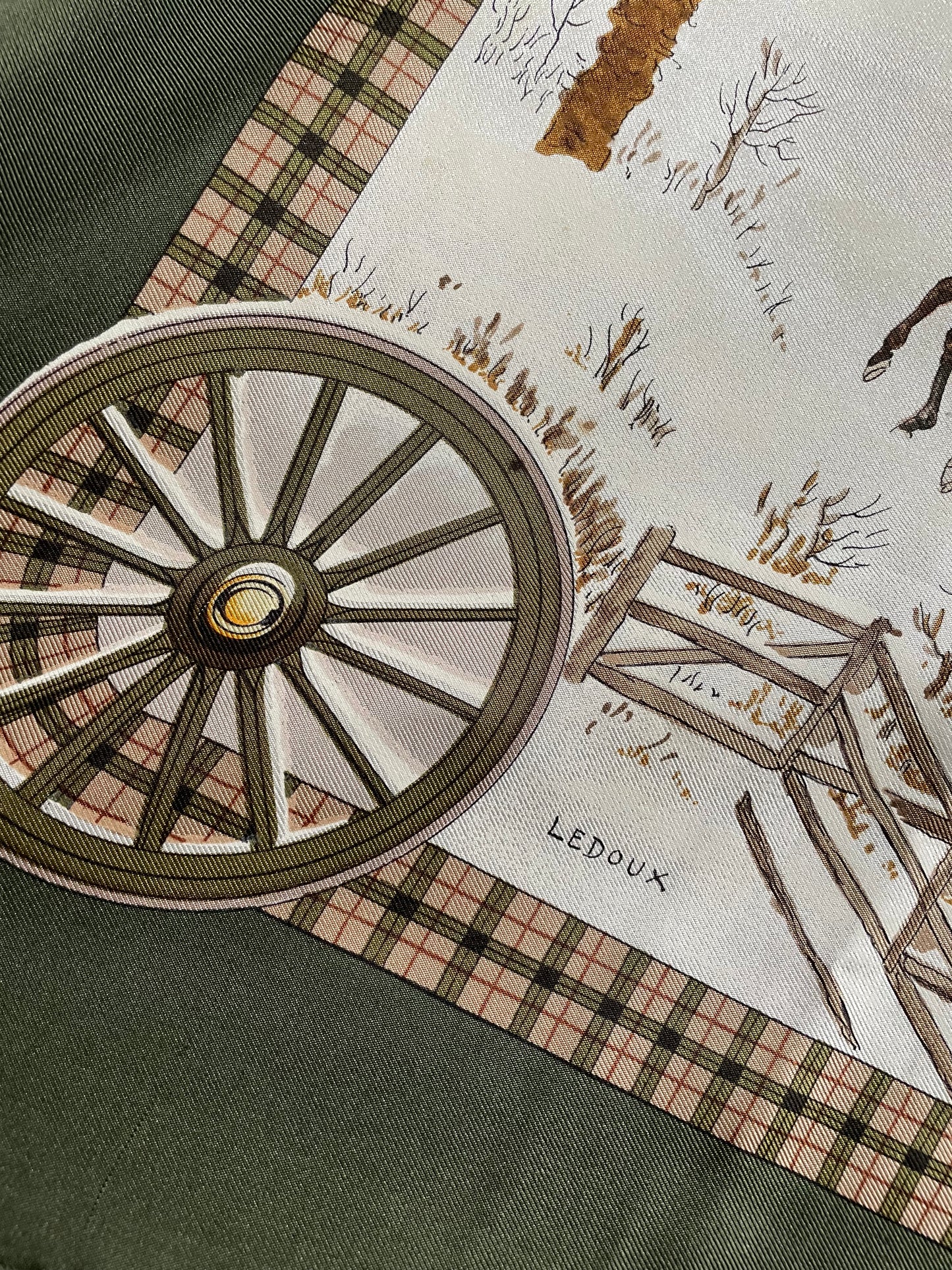 Hermes Paris L'Hiver en Poste Silk Scarf Philippe Ledoux