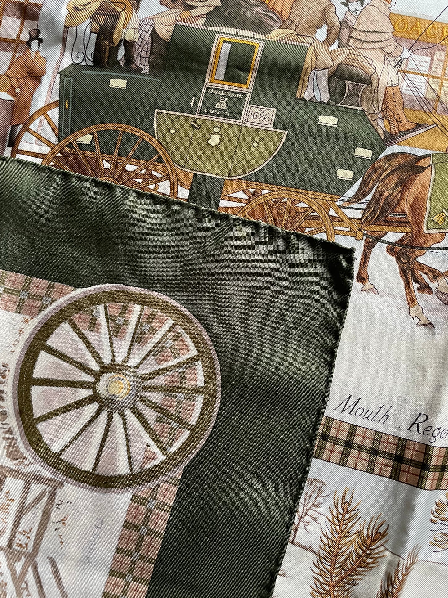 Hermes Paris L'Hiver en Poste Silk Scarf Philippe Ledoux