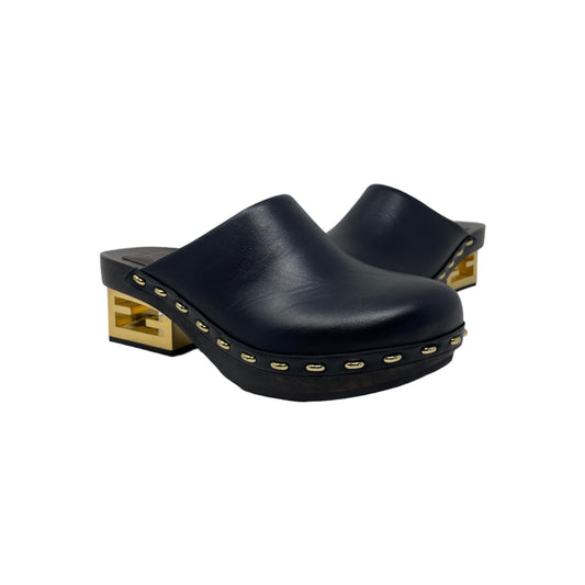 Fendi Baguette Show Leather Mule