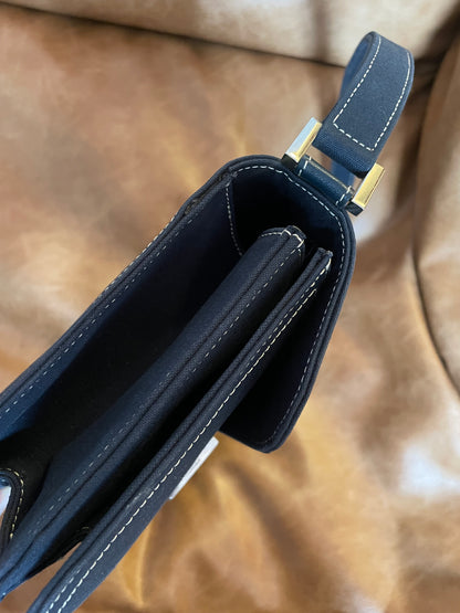 Fendi Denim Accordion Baguette