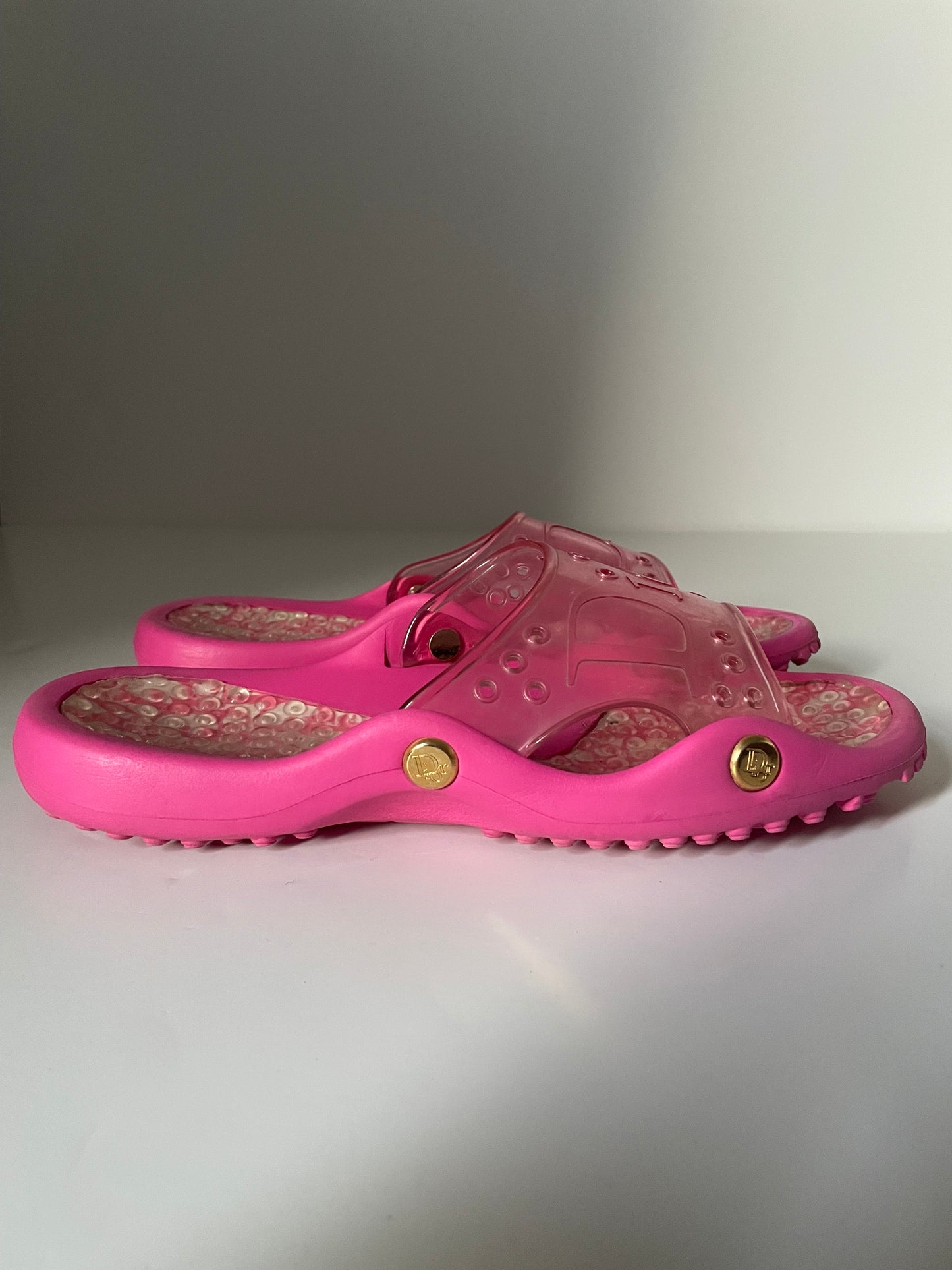 Dior Trotter Monogram Jelly Slides