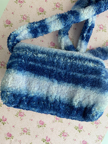 Marni Fabric Stripped Pattern Printed Shoulder Bag
