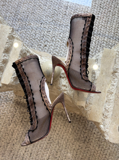 Christian Louboutin Fishnet Heels