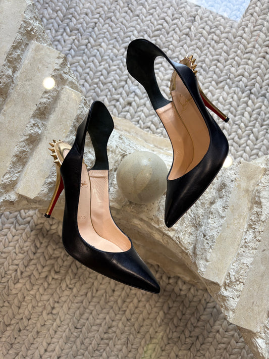 Christian Louboutin Survivita Spike Accents Slingback Pumps