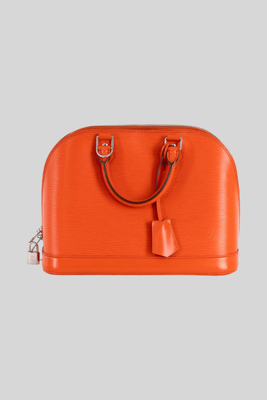 Louis Vuitton Orange Epi Alma GM
