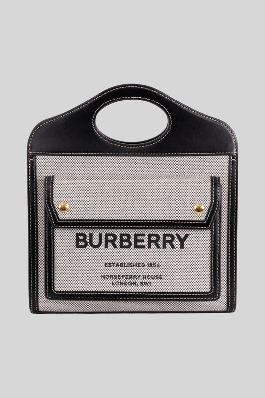 Burberry Logo Pocket Tote