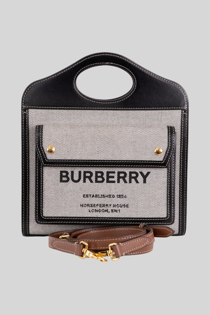 Burberry Logo Pocket Tote