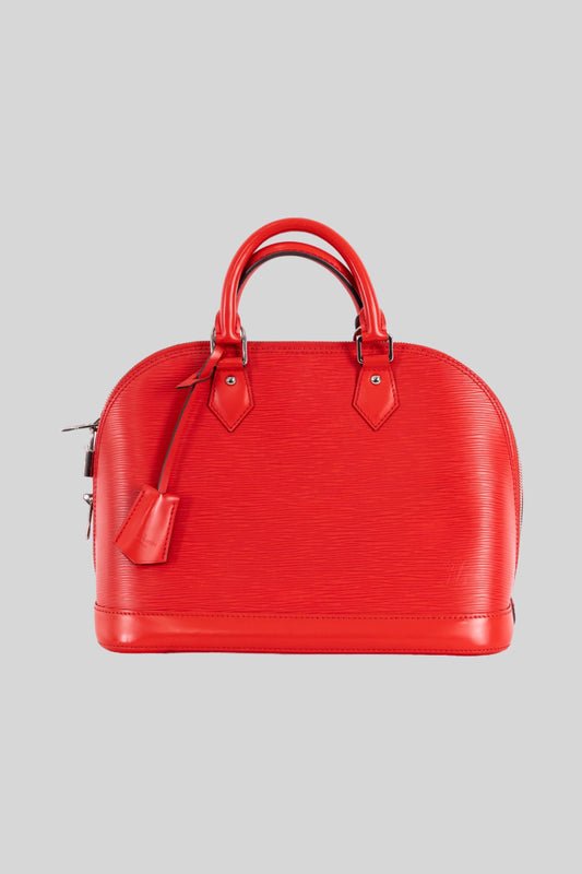 Louis Vuitton Red Epi Alma MM