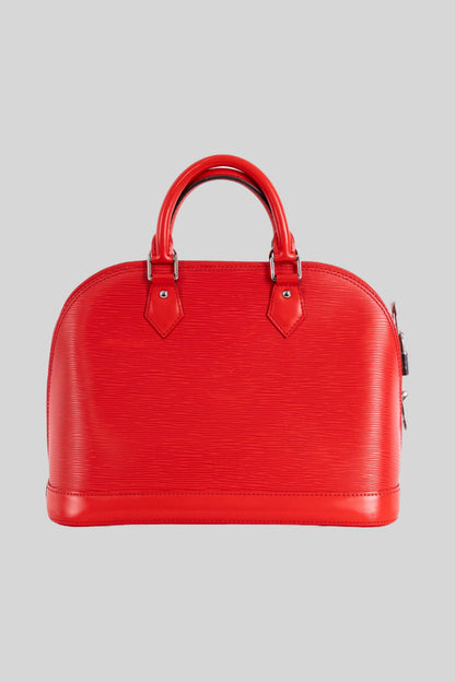 Louis Vuitton Red Epi Alma MM