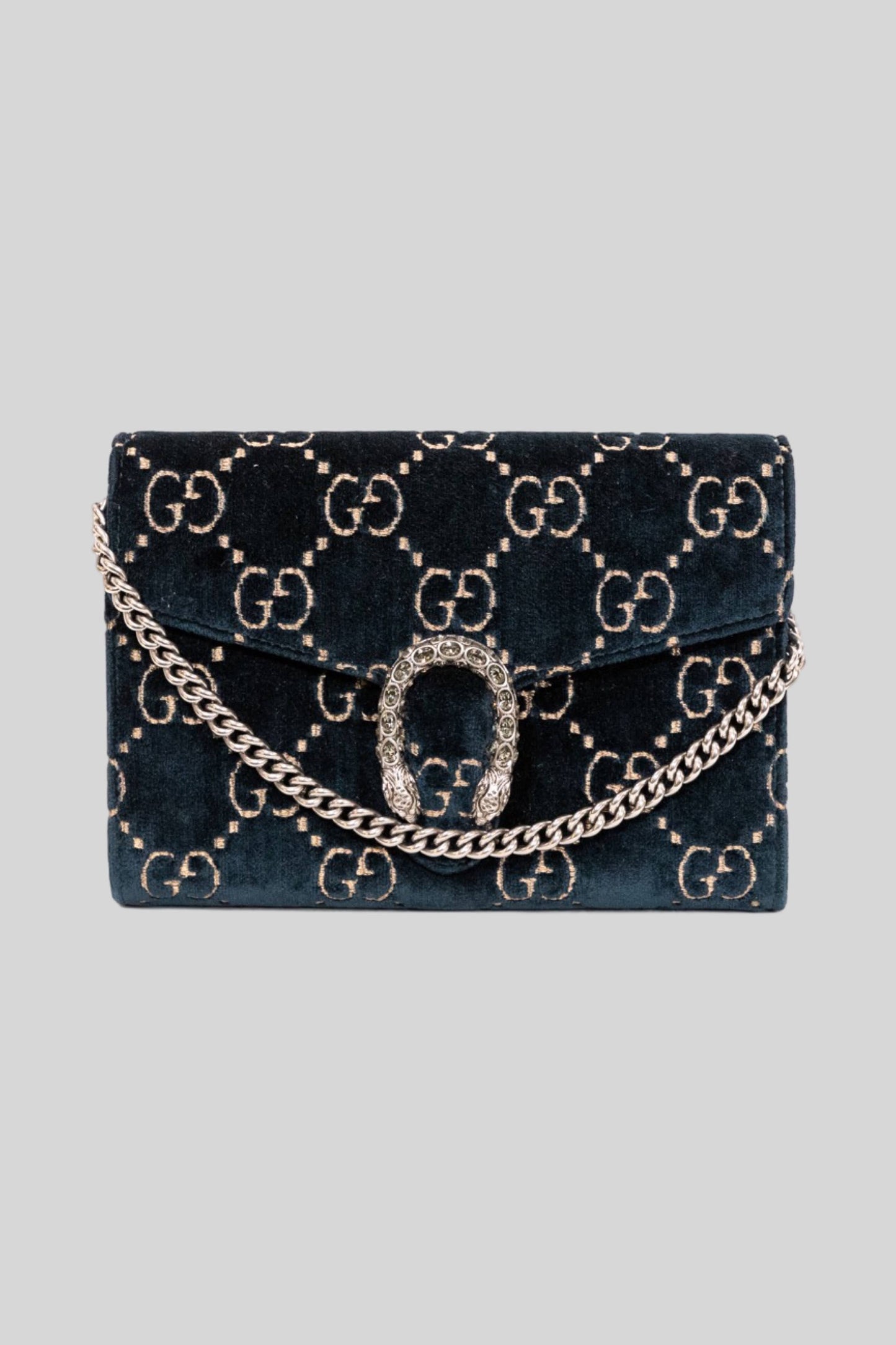 Gucci Dionysus Chain Wallet GG Velvet
