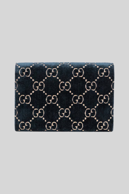 Gucci Dionysus Chain Wallet GG Velvet