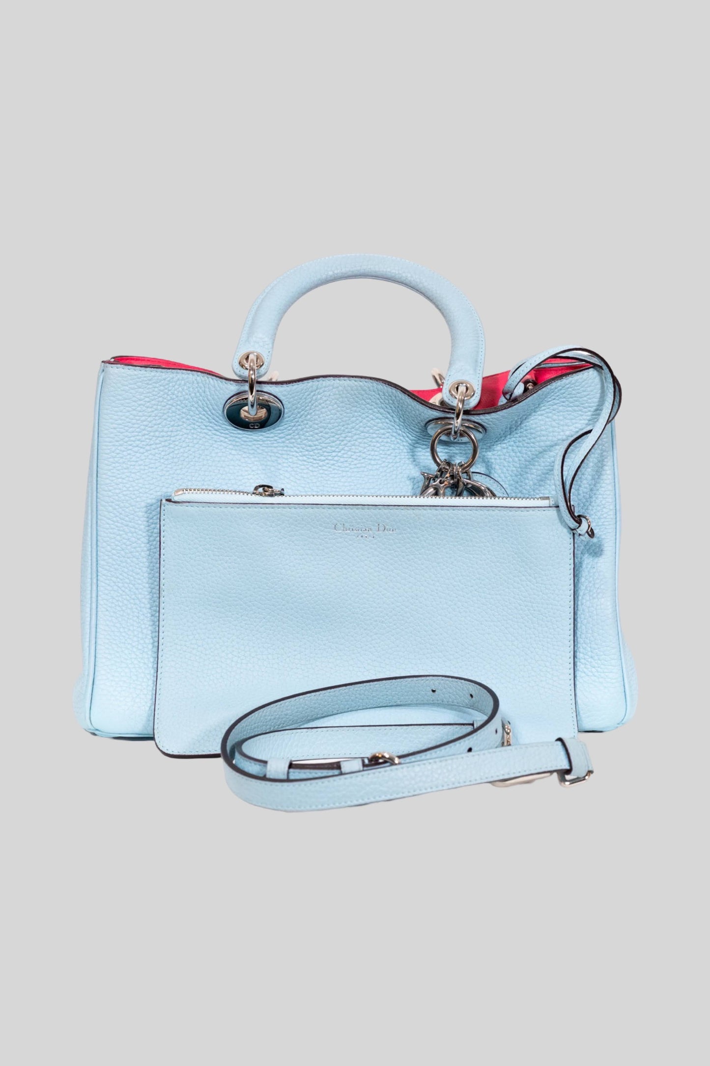 Dior Diorssimo Light Blue Large Tote