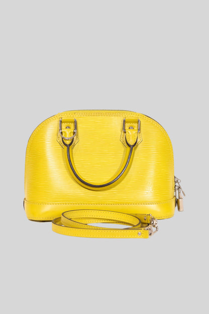 Louis Vuitton Yellow Epi Alma PM