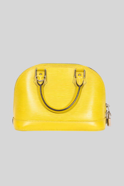 Louis Vuitton Yellow Epi Alma PM