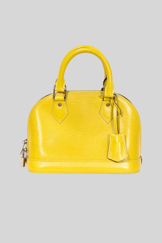 Louis Vuitton Yellow Epi Alma PM