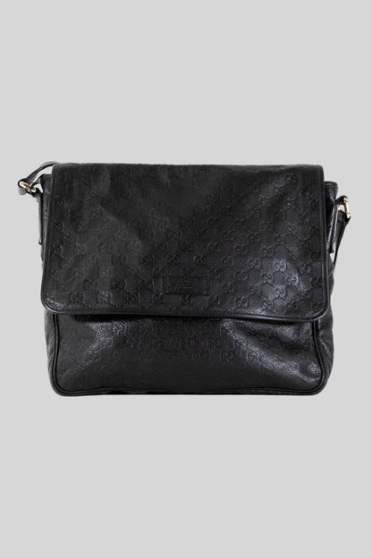 Gucci Guccissma Leather Messenger Bag