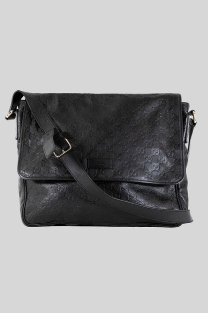 Gucci Guccissma Leather Messenger Bag