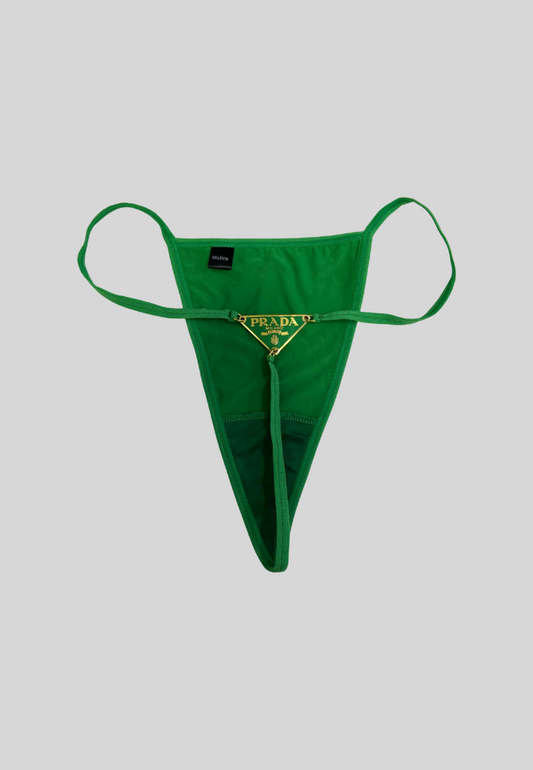 Prada Reworked Thong | Bottega Green