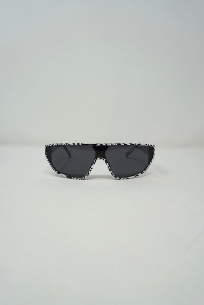 Celine Shield Black and White Sunglasses
