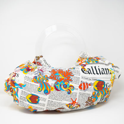John Galliano Campus Fish Pattern Tote