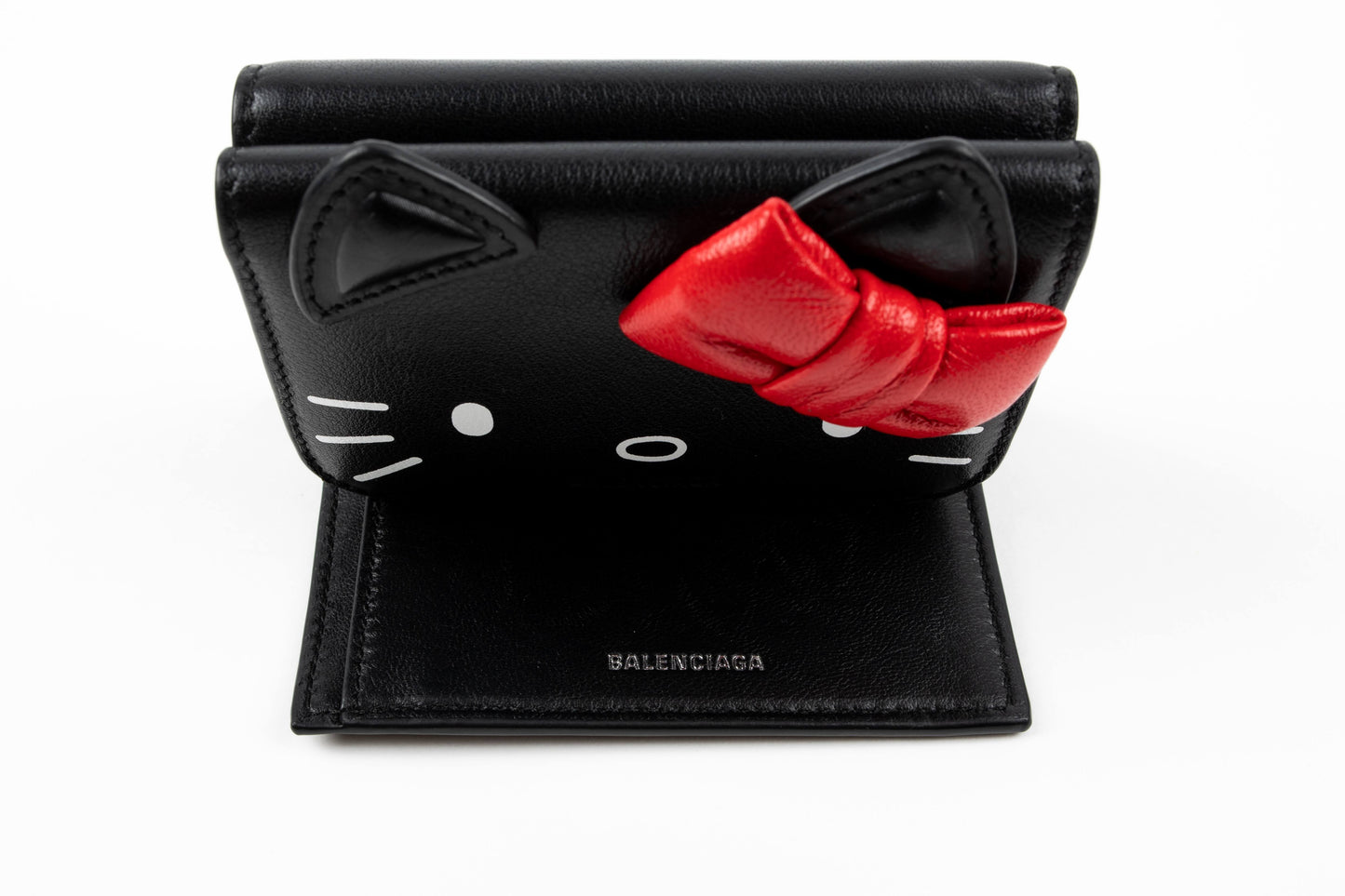 Balenciaga Hello Kitty Calfskin Trifold Mini Wallet