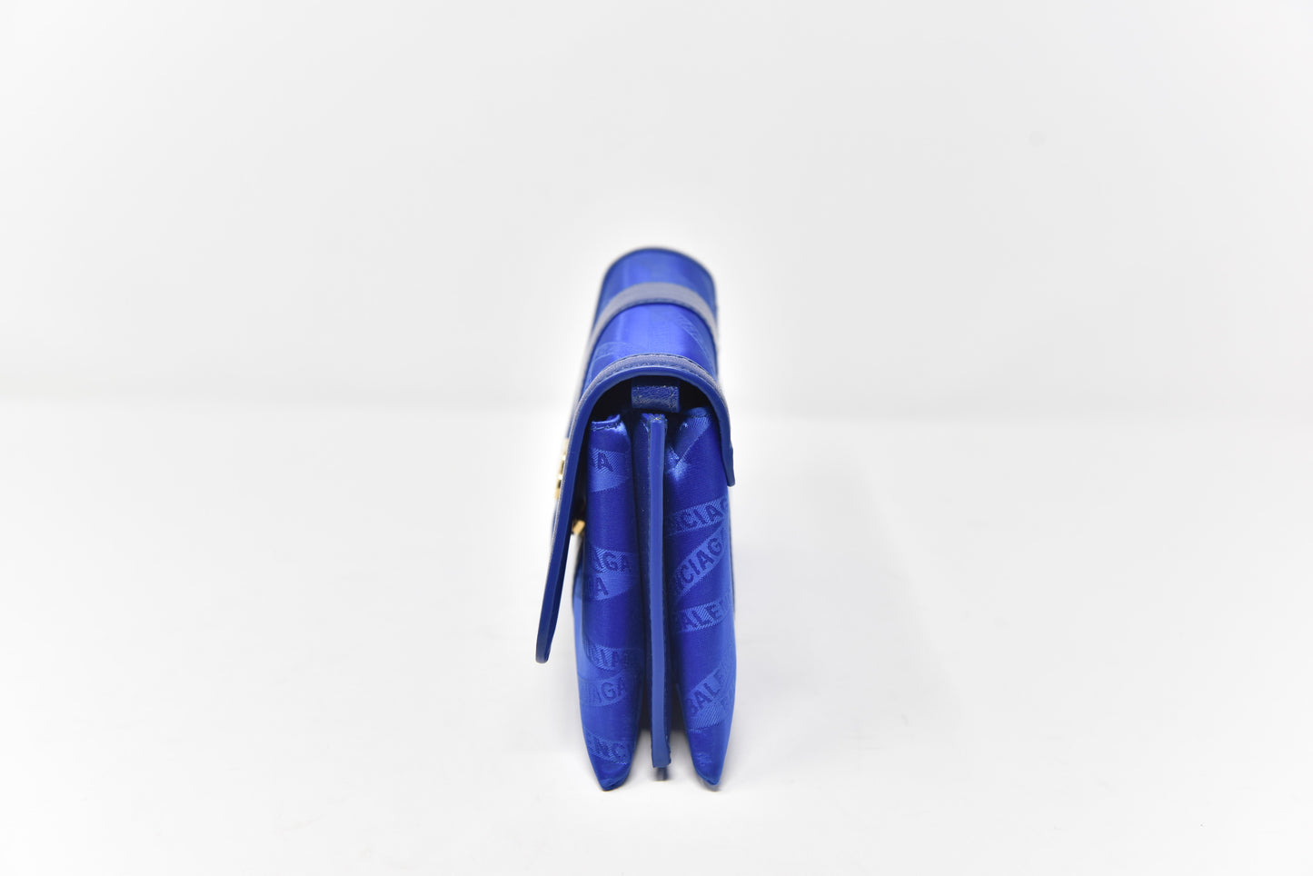 Balenciaga Shift Wallet on Strap Jacquard Nylon with Leather