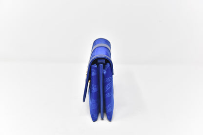Balenciaga Shift Wallet on Strap Jacquard Nylon with Leather