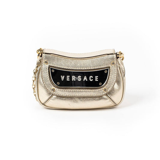 Versace Gold Leather Mini Bag