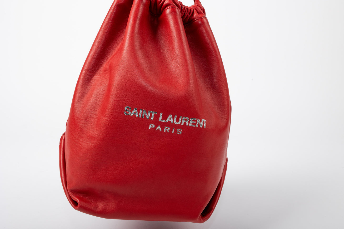 Saint Laurent Teddy Drawstring Bucket Bag