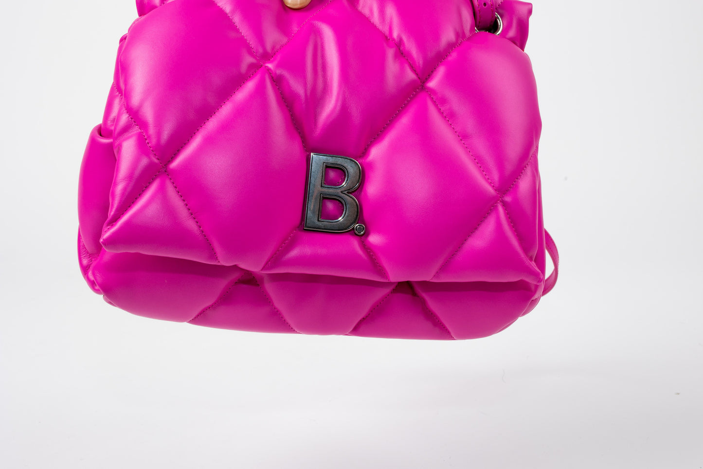 Balenciaga Touch Quilted Puffy Leather Clutch Bag