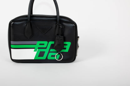 Prada Bauletto Printed City Calf Bag