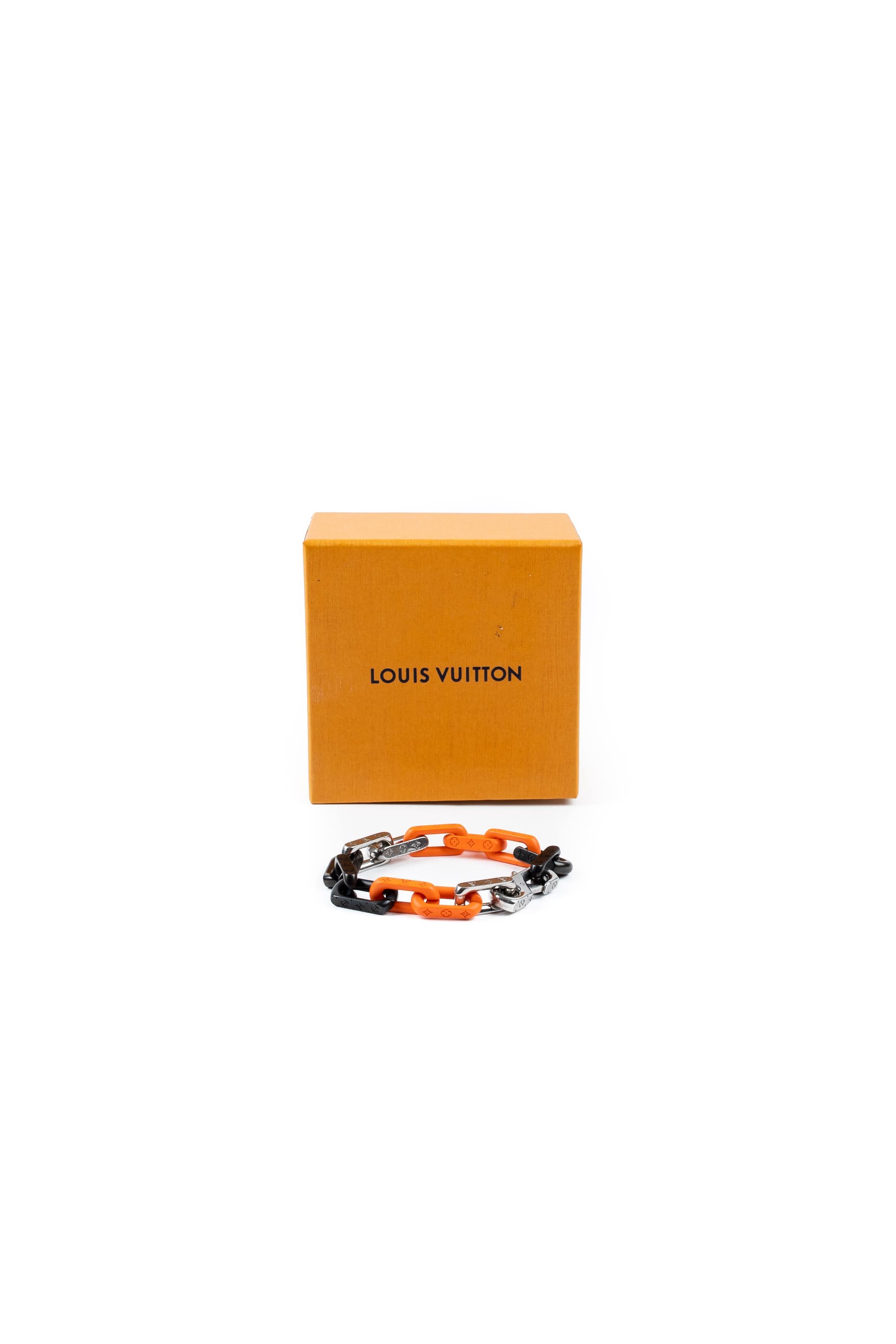 Virgil Abloh x Louis Vuitton Monogram Curb Chain Bracelet New in Box w  Receipt $675 #louisvuitton #lv #virgil #virgilabloh #lvmonogram…