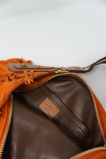 Louis Vuitton Fleurs Onatah GM Monogram Suede Hobo Bag