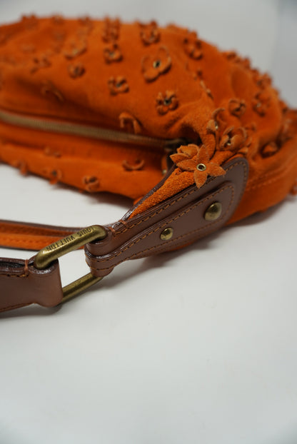 Louis Vuitton Fleurs Onatah GM Monogram Suede Hobo Bag