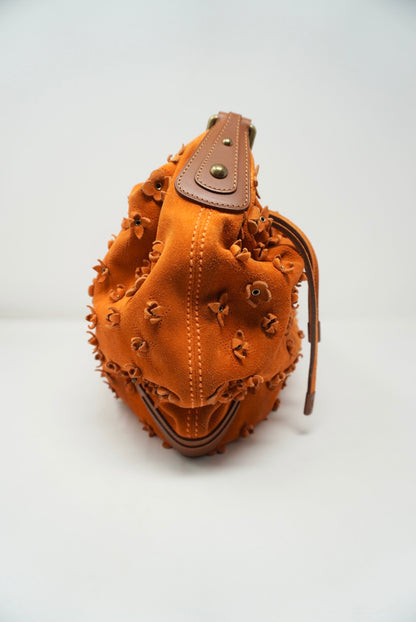 Louis Vuitton Fleurs Onatah GM Monogram Suede Hobo Bag