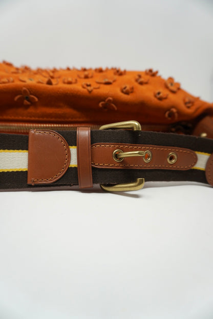 Louis Vuitton Fleurs Onatah GM Monogram Suede Hobo Bag