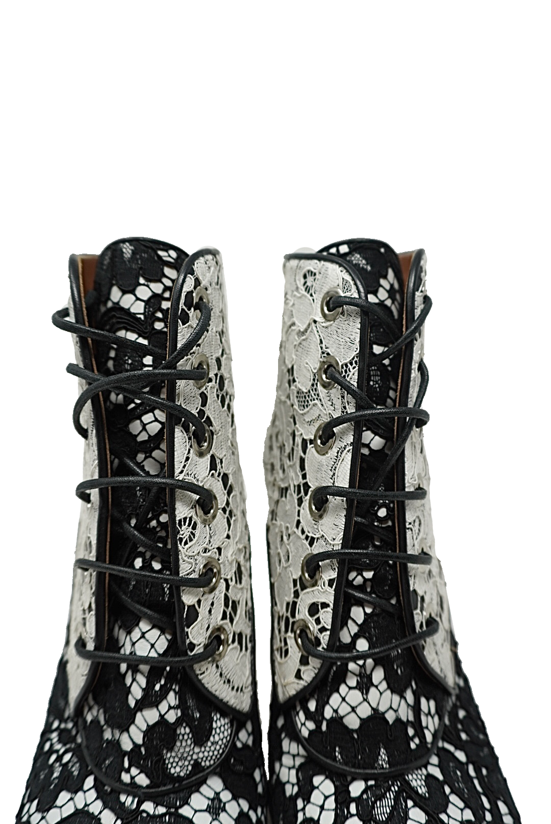 Givenchy Floral Lace Peep Toe Booties