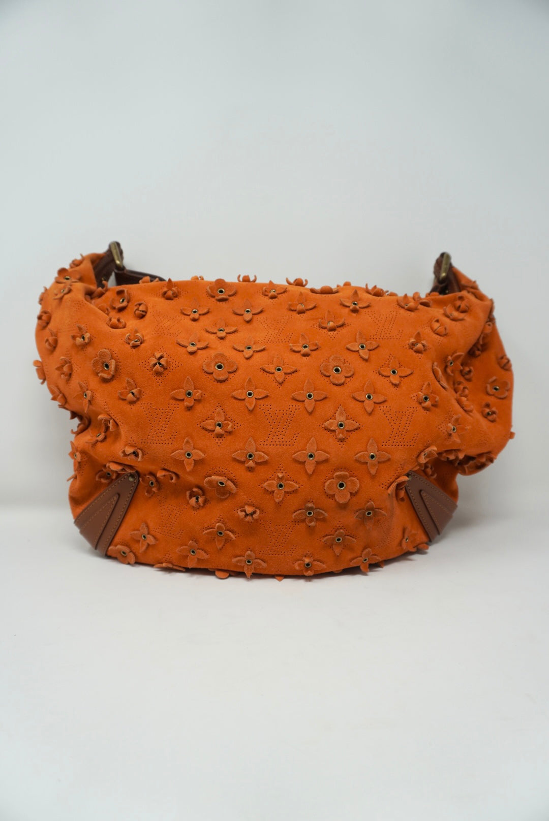Louis Vuitton Orange Monogram Onatah Pochette Brown Suede Leather  Pony-style calfskin ref.215977 - Joli Closet